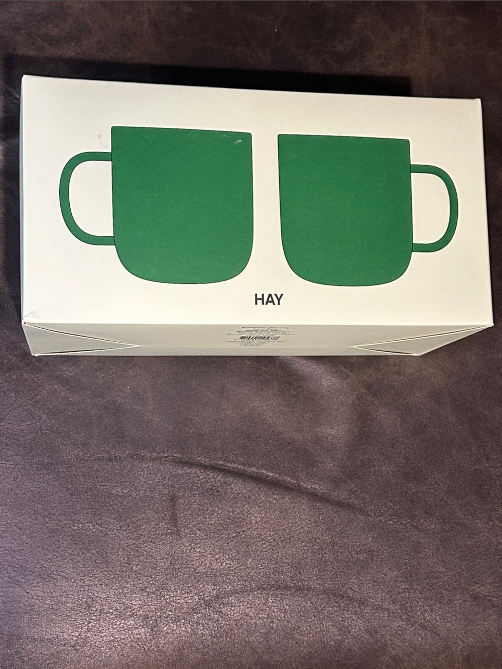HAY Green Glass Mugs - Set of 2